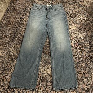 Re/Done Wide Leg Denim Jeans, size 29